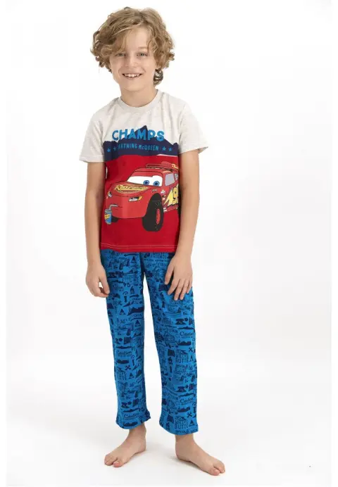 Pijama pentru copii Disney MC QUEEN, culoarea Gri