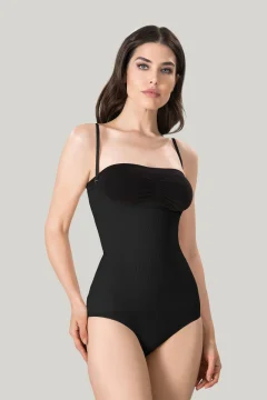 Body modelator dama, material elastic si respirabil de culoare negru