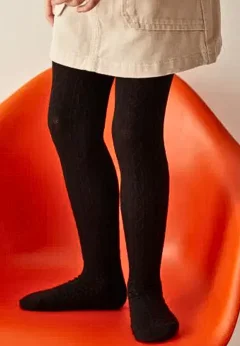 Dres fetițe Penti Pretty ,,Karina'', bumbac- imprimeu tricotat, negru