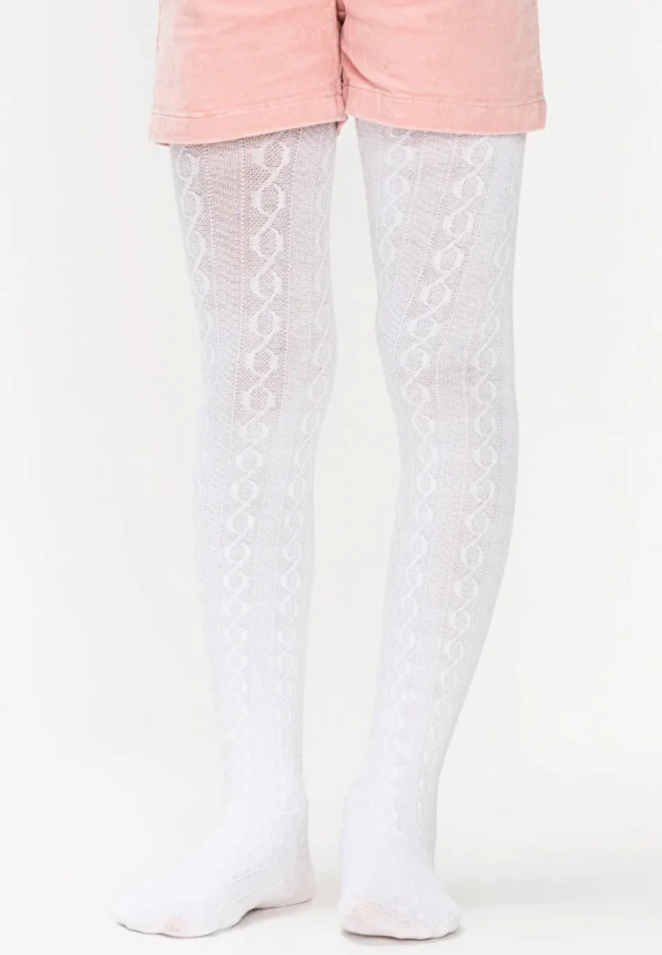 Dres fetițe Penti Pretty ,,Karina'', bumbac- imprimeu tricotat, alb