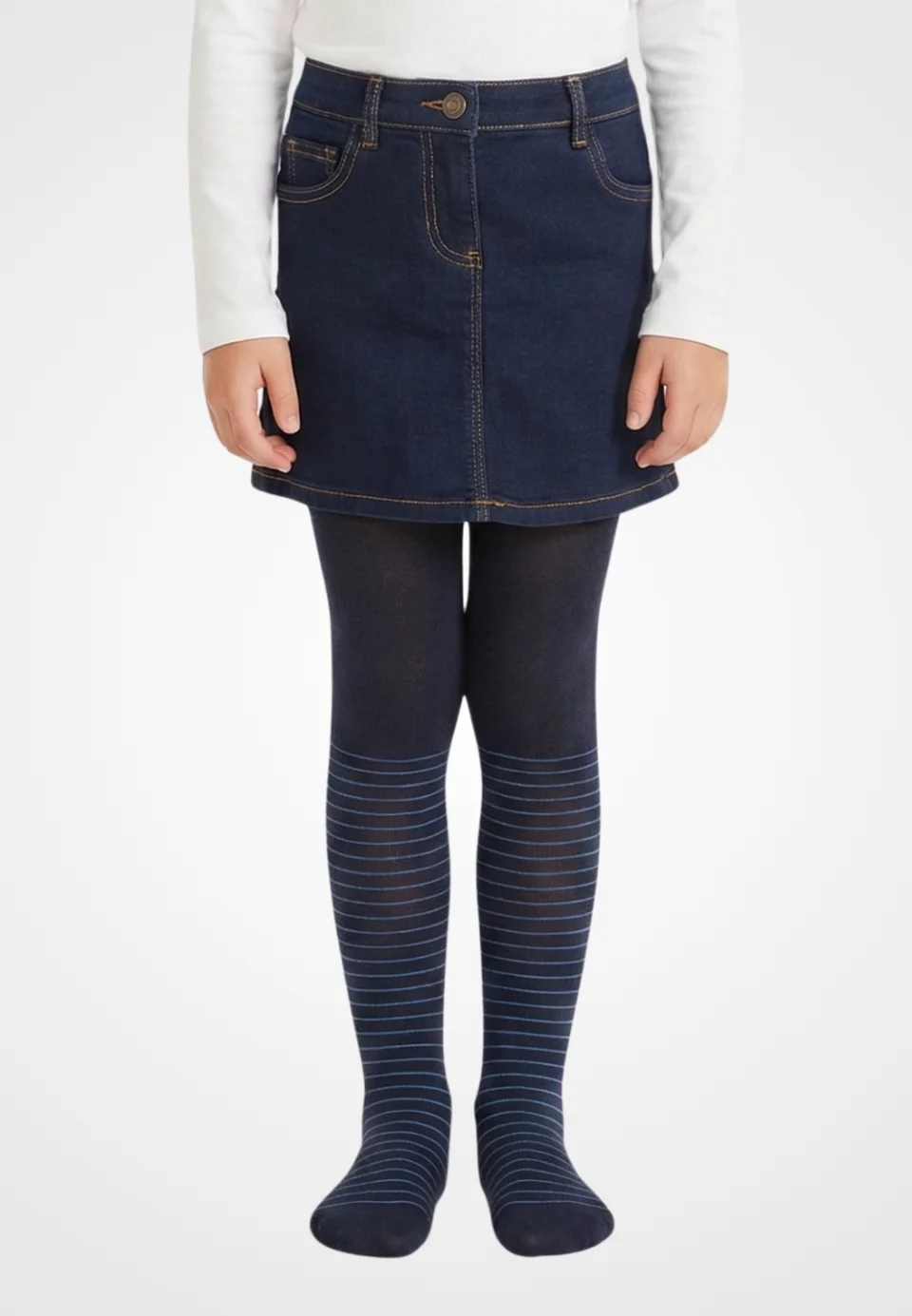 Dres fetițe Penti Young ,,Crystal'', bumbac- imprimeu dungi, bleumarin