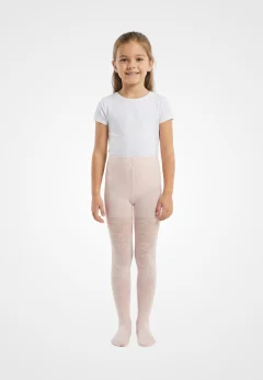 Dres fetițe Penti Pretty ,,Line'' 20 DEN-transparent, imprimeu linii, culoare roz pudră