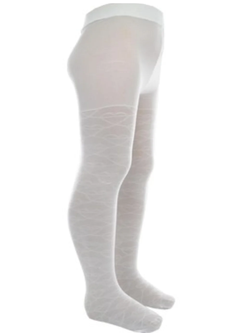 Dres fetițe Penti Pretty ,,Line'' 20 DEN-transparent, imprimeu linii, culoare alb