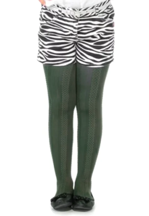 Dres Penti Pretty ,,Gilda'' 60 den- imprimeu tip croșetat, culoare verde