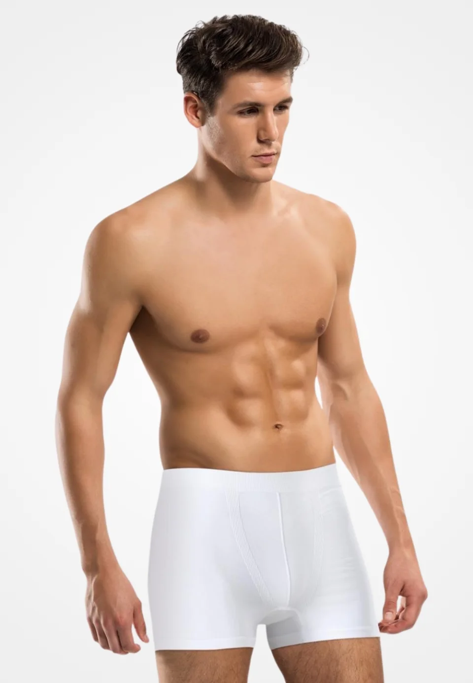 Chilot tip boxeri pentru bărbați, material comfortabil, culoare alb