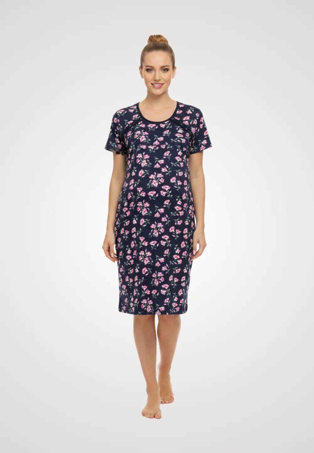 Cămașă pentru alăptat, 100% bumbac