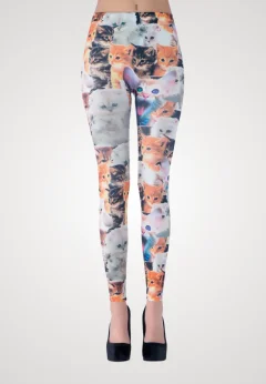 Colanți Penti Imprimeu Pisicuțe – Multicolor, comozi și jucăuși