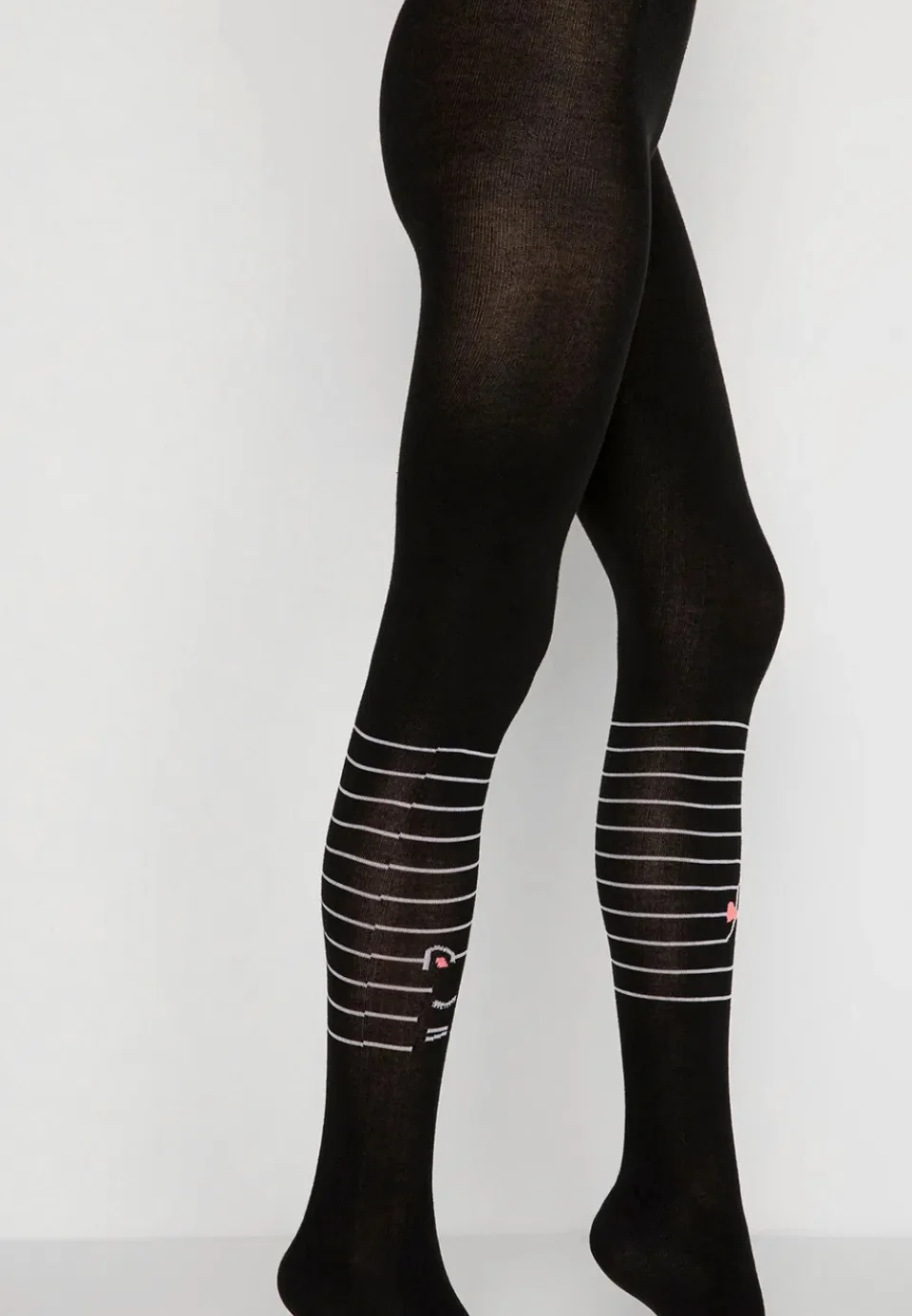 Dres dama Penti Lovely,bumbac ,,Miow K''- mat și opac, culoare negru