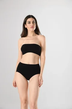 Chilot damă  NEGRU fără cusături , cu margine moale, tip slip