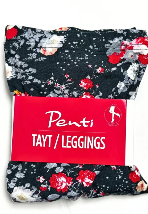 Colanți Penti, model înflorat multicolor „Buket”