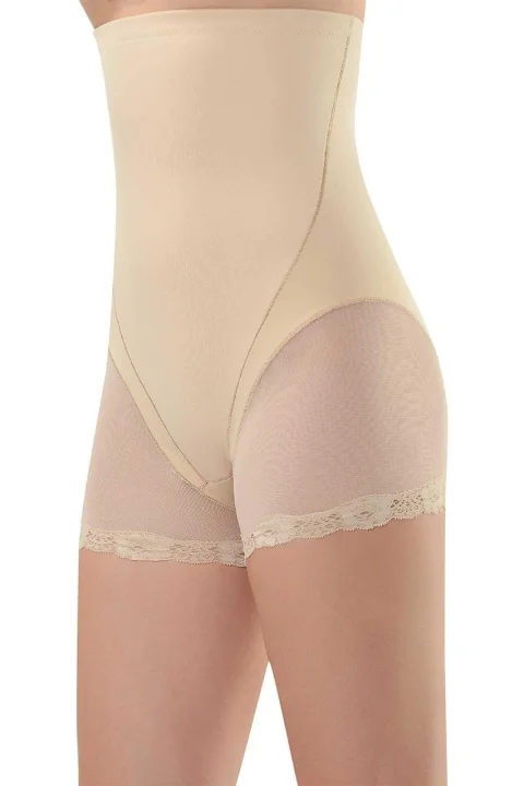 Corset damă modelator si talie înaltă, culoare bej — imagine 2