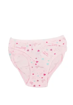 Set 2 Chiloți Fete – Multicolor, ALB si ROZ