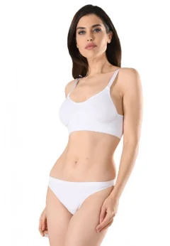Sutien dama minimizer, material lejer, culoare alb