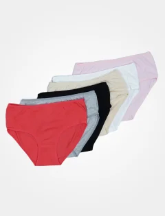 Chilot damă big size Serena Clasic – Set 6 bucăți, Multicolor
