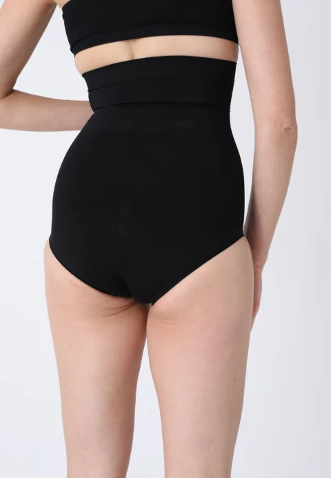 Chilot modelator clasic cu talie înaltă – negru — imagine 3
