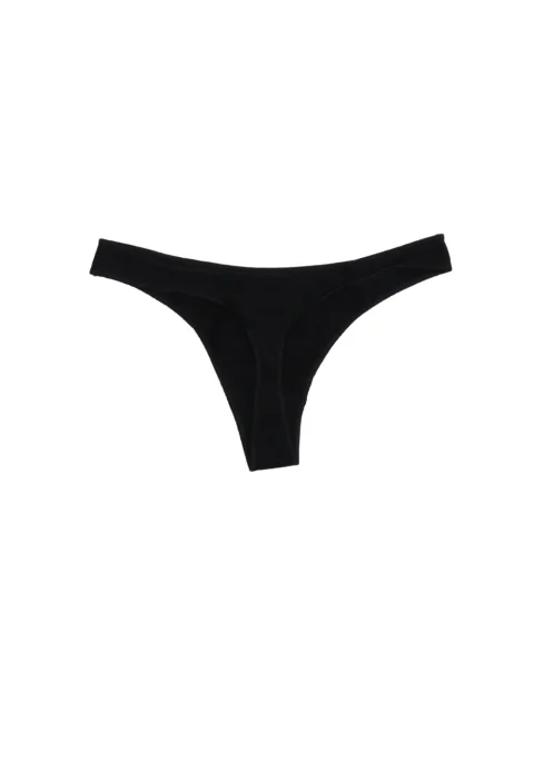 Chiloți Tanga Negri Ultra-Moale și Invisibili — imagine 2