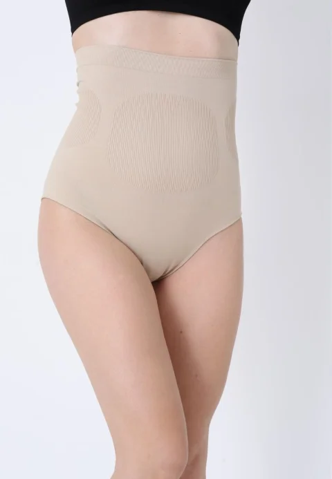Corset modelator damă talie înaltă – bej — imagine 1