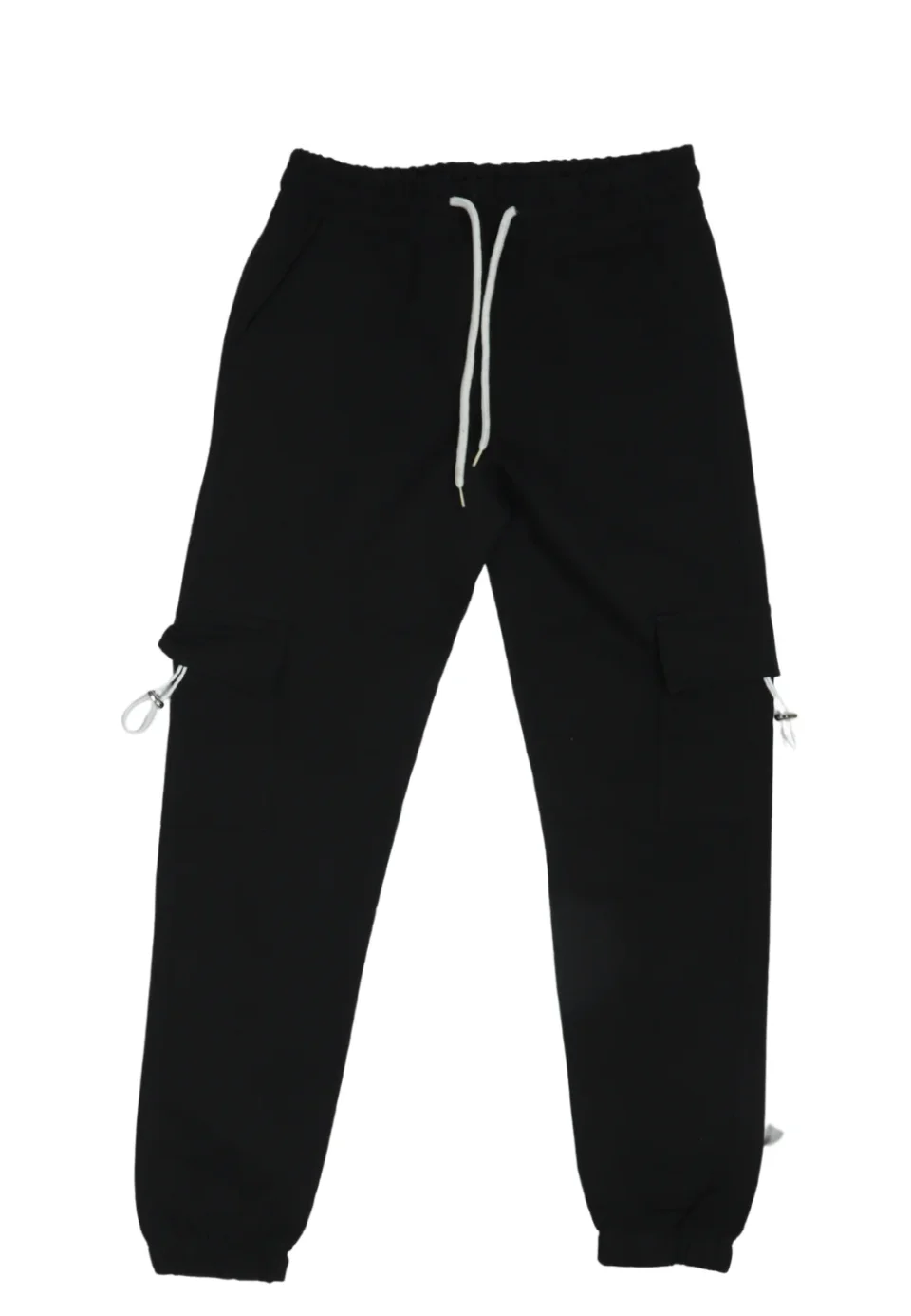 Pantaloni de trening damă negri cu șiret