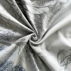 Lenjerie de lux in cutie cadou, bumbac finet, 6 piese, GRI -2324