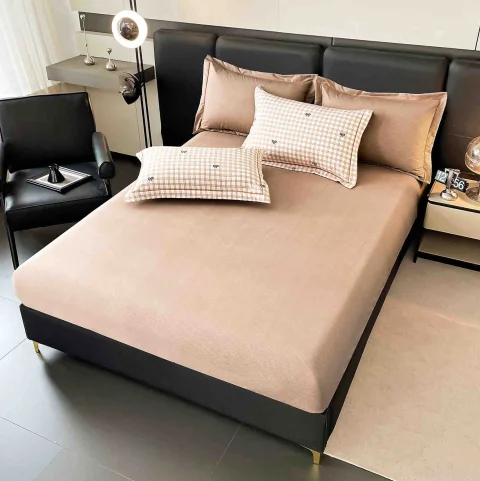 Lenjerie de lux in cutie cadou, bumbac finet, 6 piese, MARO LUX-2020 — imagine 3