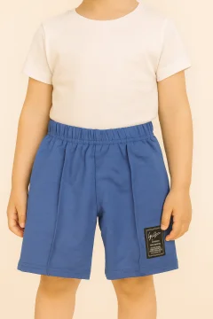 Pantaloni scurți sport copii cu dungă decorativă
