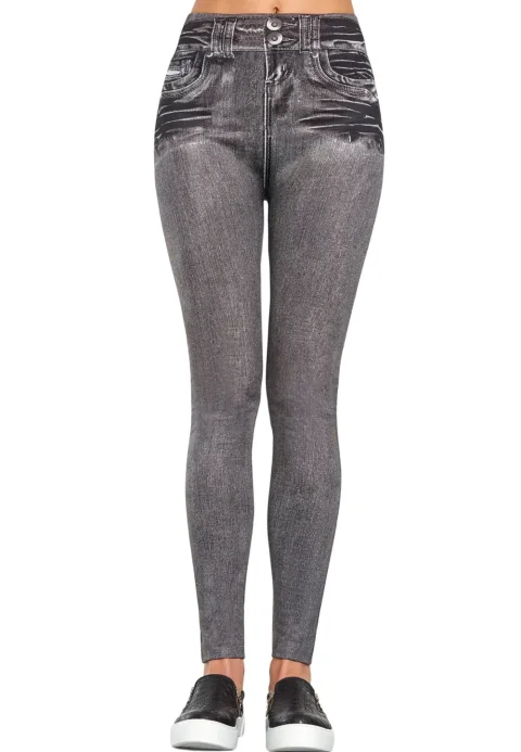 Colanți Penti model Denim Gri – Look de blugi, confort de colanți