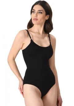 Body modelator negru dama, material elastic si respirabil