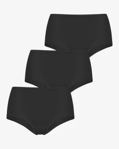 Chiloți damă cu talie înaltă – set 3 bucăți, culoare negru