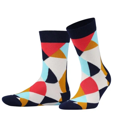 Set Barbati Boxeri și Șosete Retro Geometric