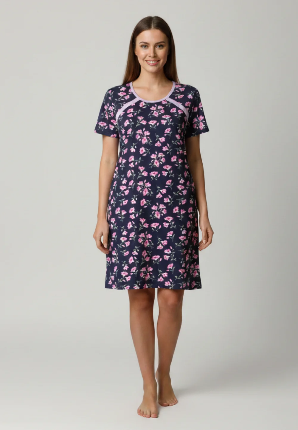 Cămașă pentru alăptat, 100% bumbac