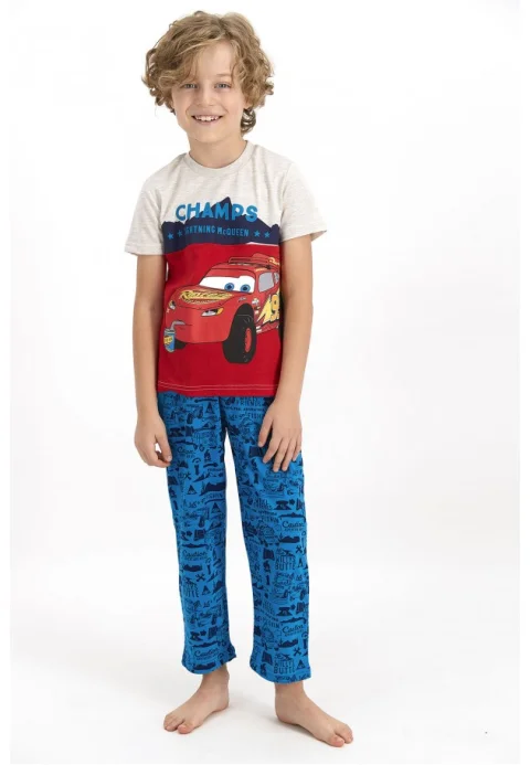 Pijama pentru copii Disney MC QUEEN, culoarea Gri