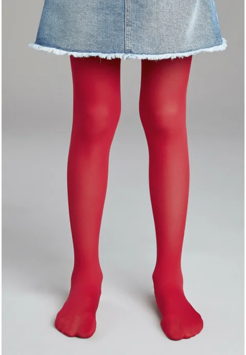 Dres fetițe Penti 40 DEN- mat, opac, rosu