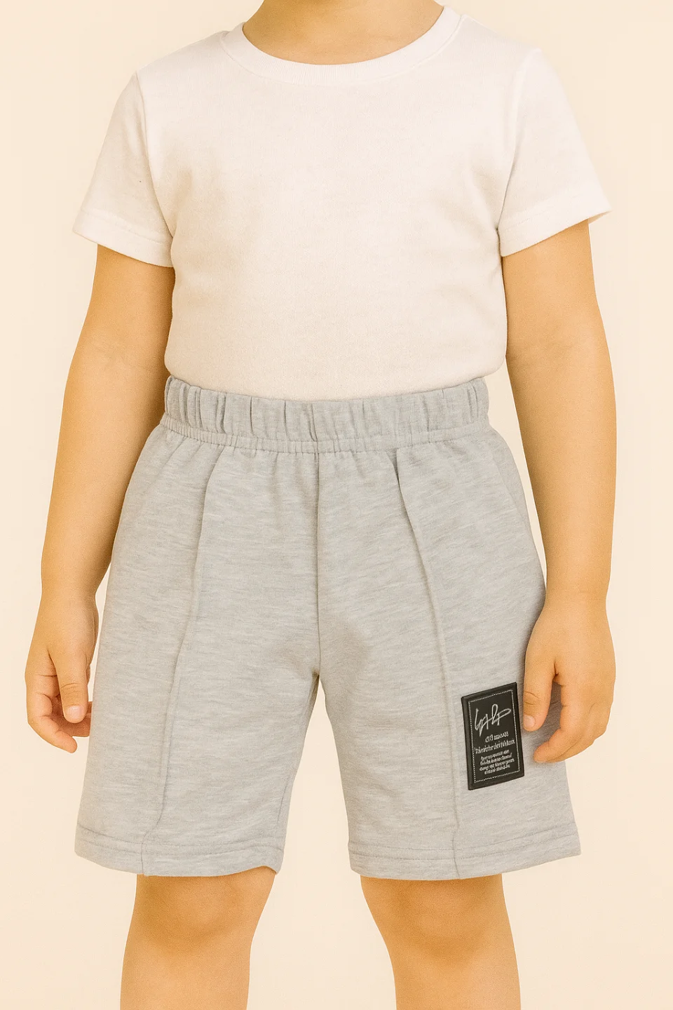 Pantaloni scurți sport copii cu dungă decorativă