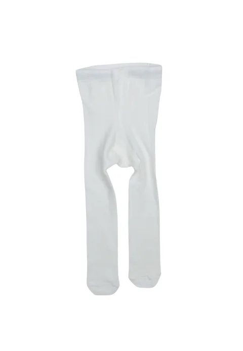 Dres pentru copii – alb, cu dantelă la spate