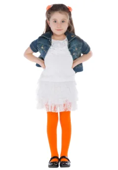 Dres fetițe Penti Extra Cotton 90 DEN-Portocaliu