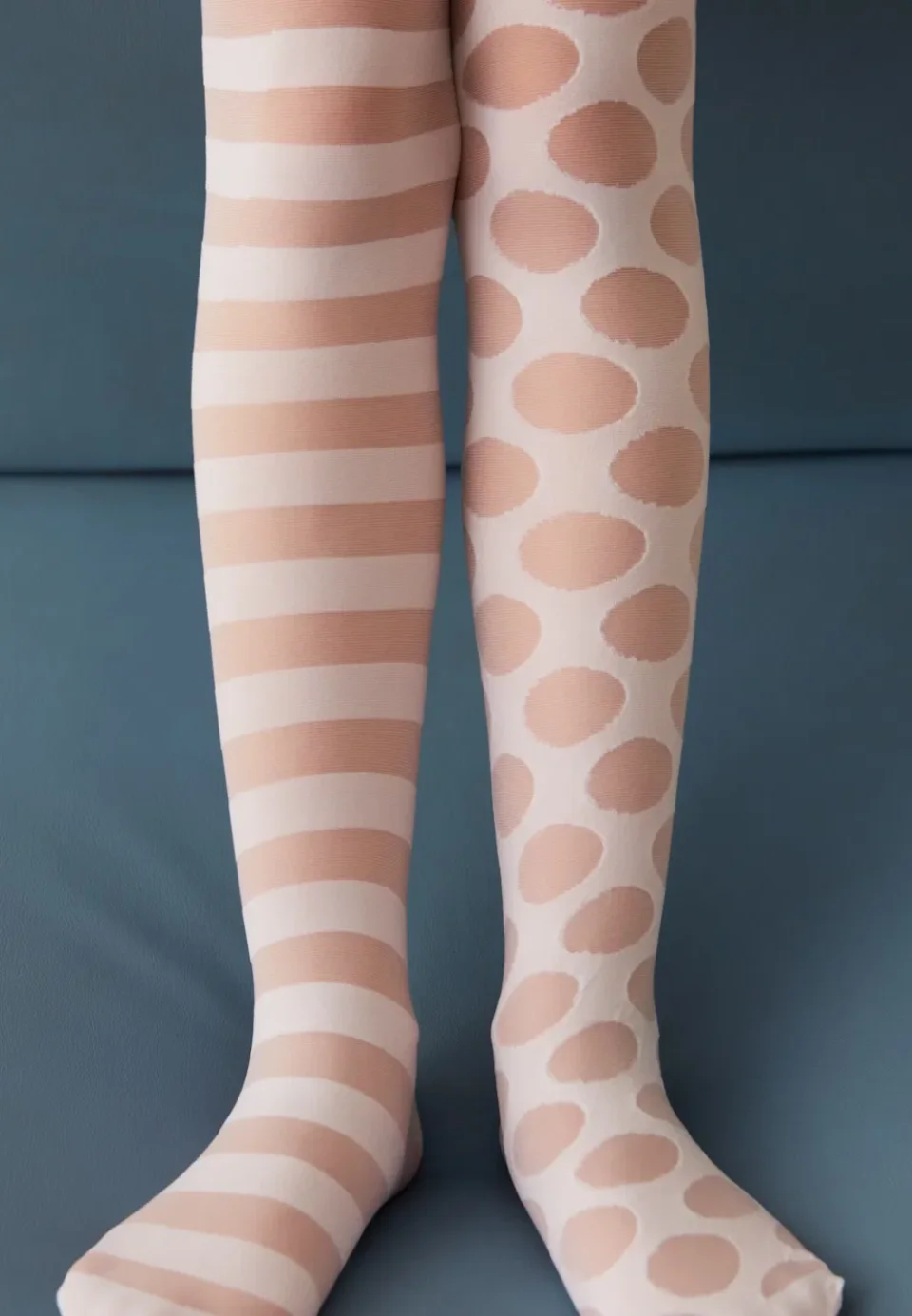 Dres fetițe Penti Young „Lolipop”, 30 den- mat, alb