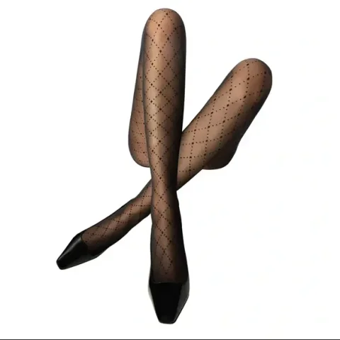 Dres Penti damă Diamond Dotted 30 DEN, negru, cu model romburi