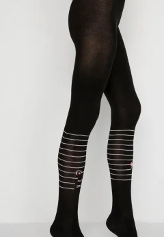 Dres dama Penti Lovely,bumbac ,,Miow K''- mat și opac, culoare negru