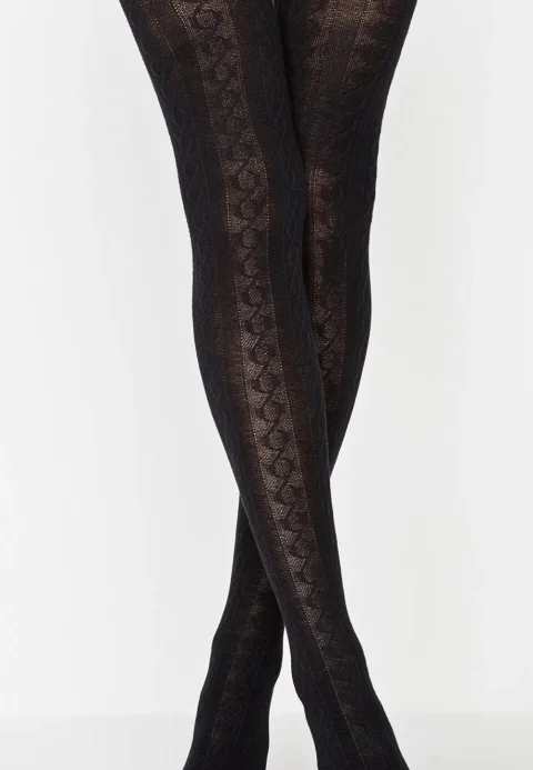 Dres damă Penti 180 DEN ,,Karina''- cu model, culoare negru