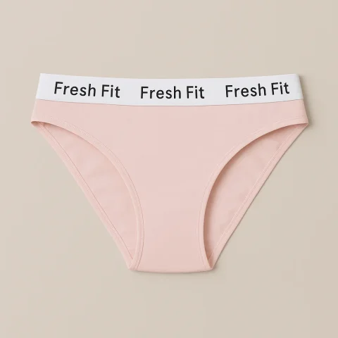 Chilot clasic Fresh Fit din bumbac și elastan-roz