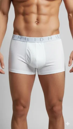 Boxeri bărbați albi simpli Donella