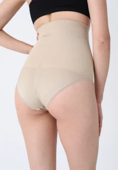 Chilot modelator clasic cu talie înaltă – bej
