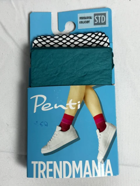 Set șosete scurte Penti Trendmania– Dublu strat (dres verde + plasă albastră)
