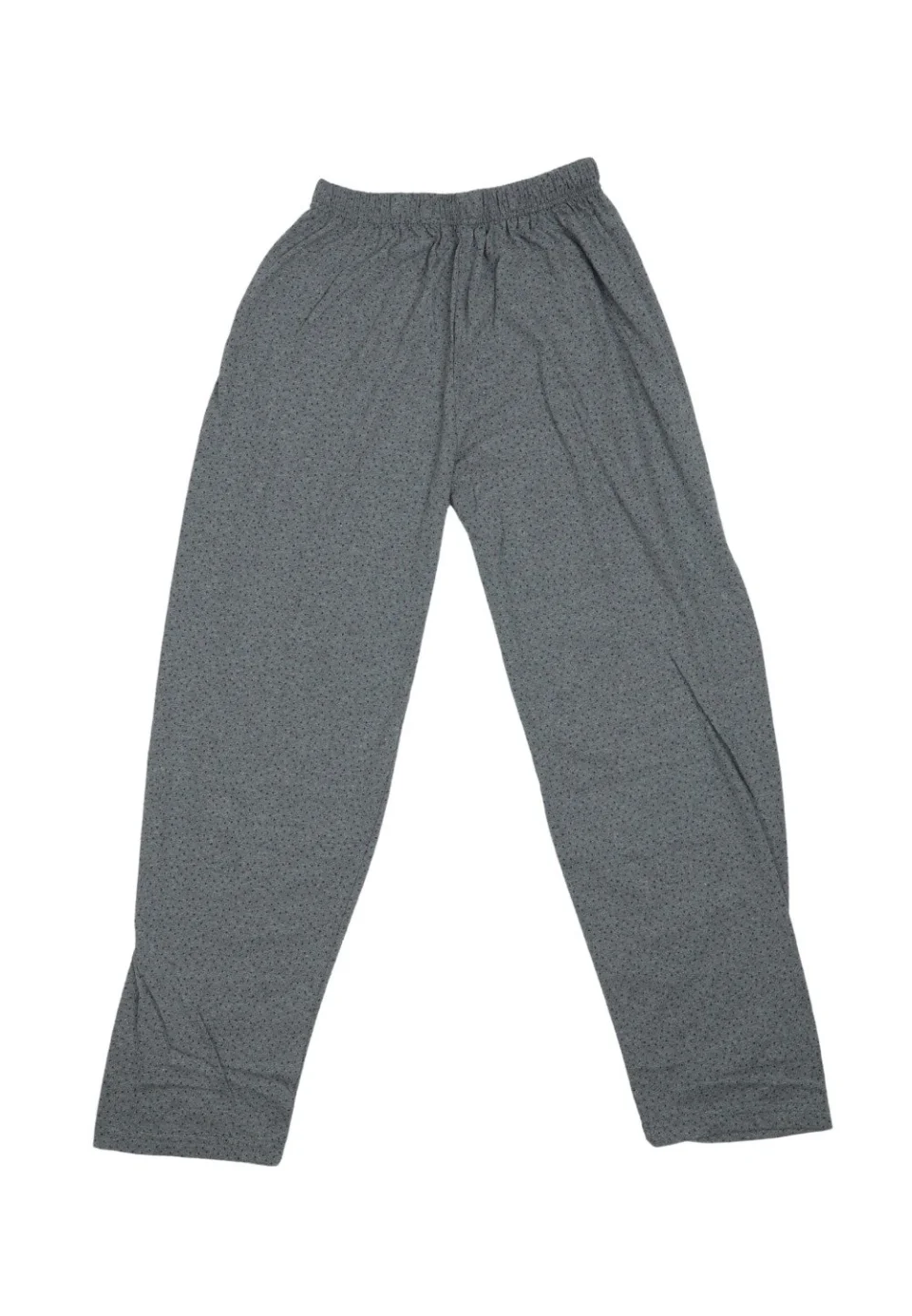 Pantaloni lungi de pijama bărbătești cu elastic în talie, culoare gri deschis