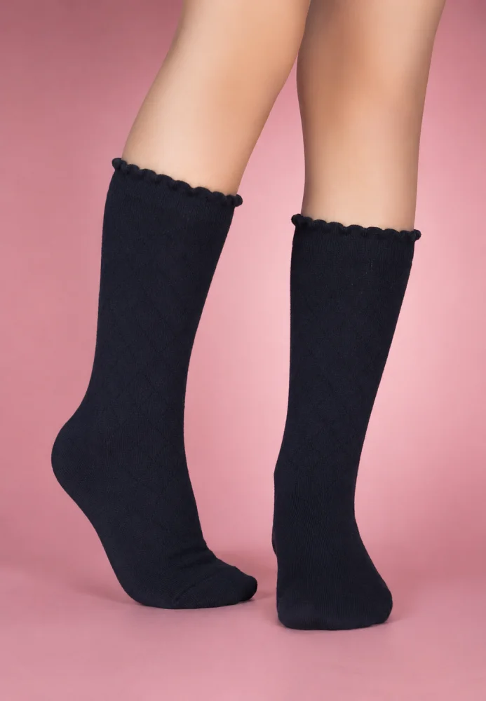 Sosete Fetite 3/4 .Culoare Bleumarin