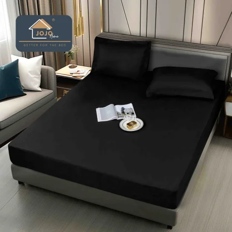 Husa de pat impermeabila pentru pat 160 x 200 NEGRU-152