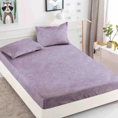 Husa de pat cu elastic pentru pat de 2 persoane MOV  H-115