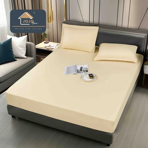 Husa de pat impermeabila pentru pat 160 x 200 CREM-146