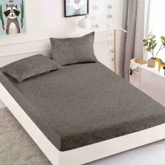 Husa de pat cu elastic pentru pat de 2 persoane GRI H-100