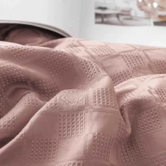 Lenjerie de pat Jacquard finet cu cearceaf normal 6 piese ROZ JF-10